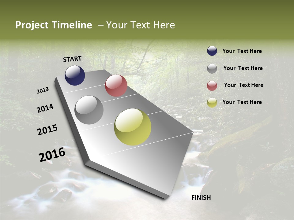 Dangerous Summer Fluid PowerPoint Template