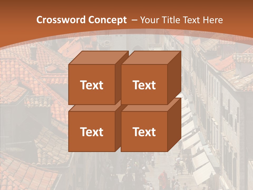 Fortified Peninsula Architecture PowerPoint Template