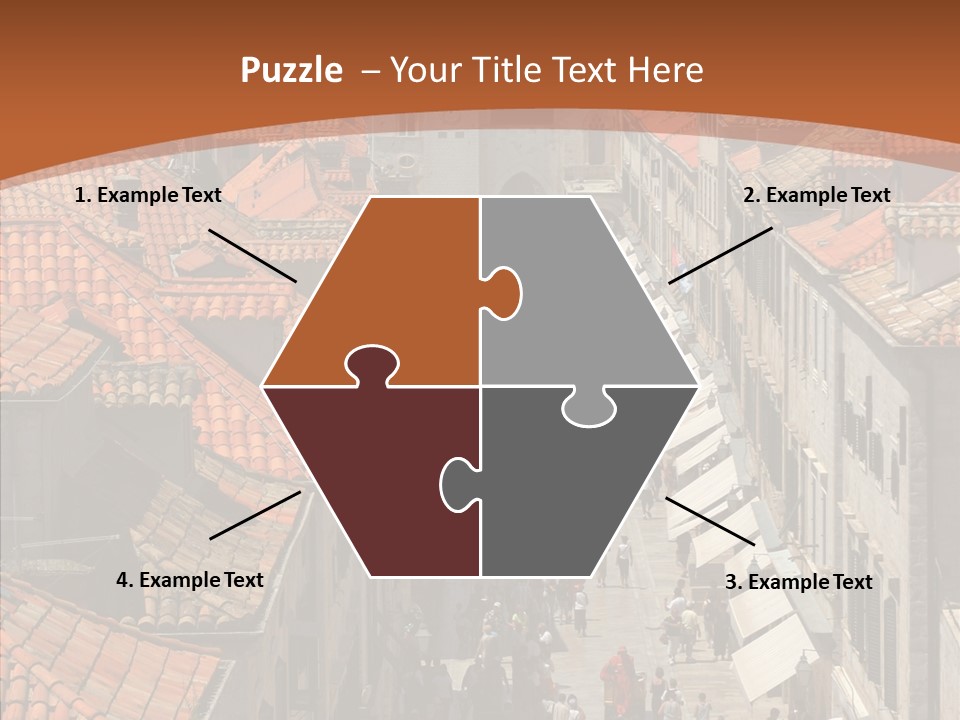 Fortified Peninsula Architecture PowerPoint Template