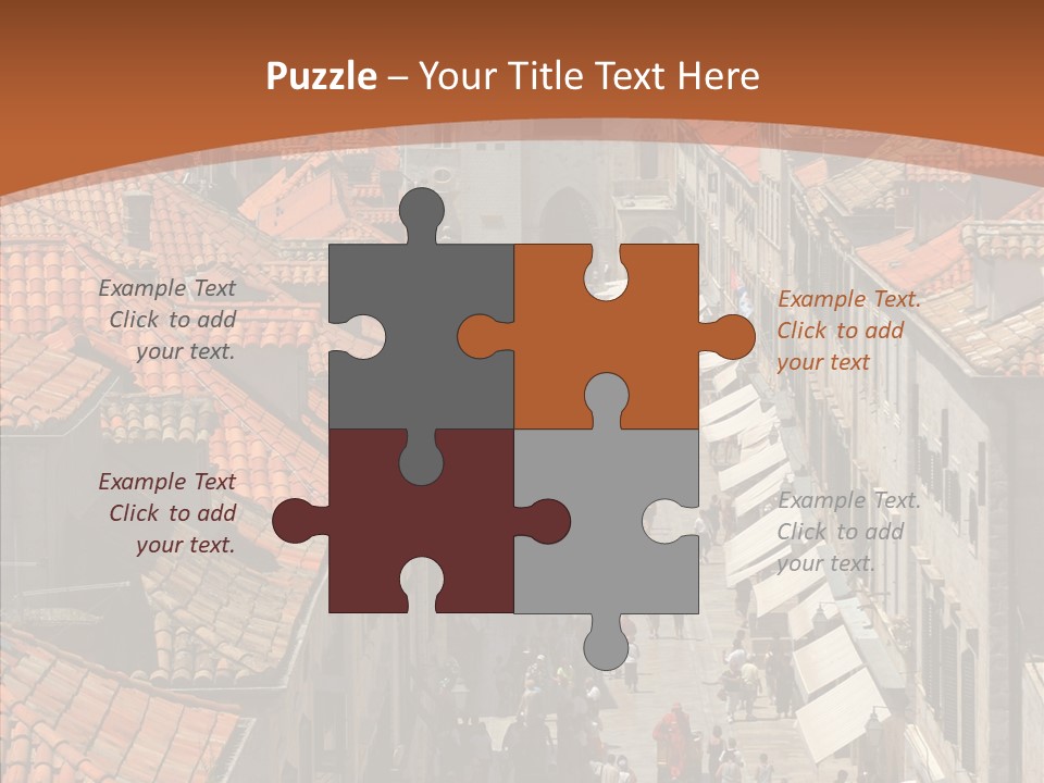 Fortified Peninsula Architecture PowerPoint Template