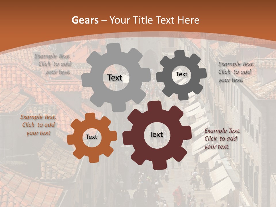 Fortified Peninsula Architecture PowerPoint Template
