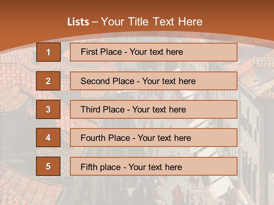 Fortified Peninsula Architecture PowerPoint Template