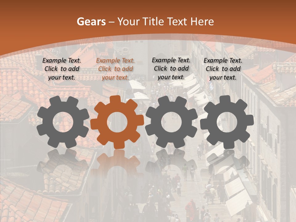 Fortified Peninsula Architecture PowerPoint Template