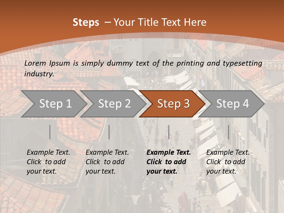 Fortified Peninsula Architecture PowerPoint Template