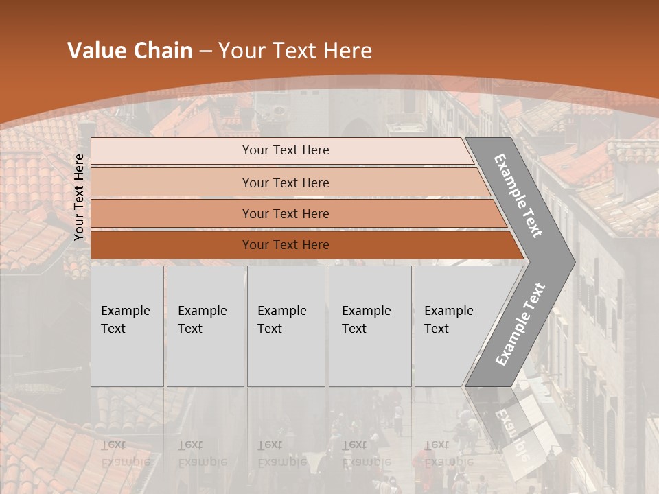 Fortified Peninsula Architecture PowerPoint Template