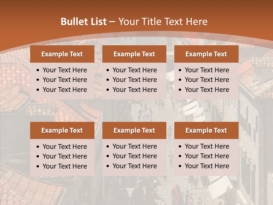 Fortified Peninsula Architecture PowerPoint Template
