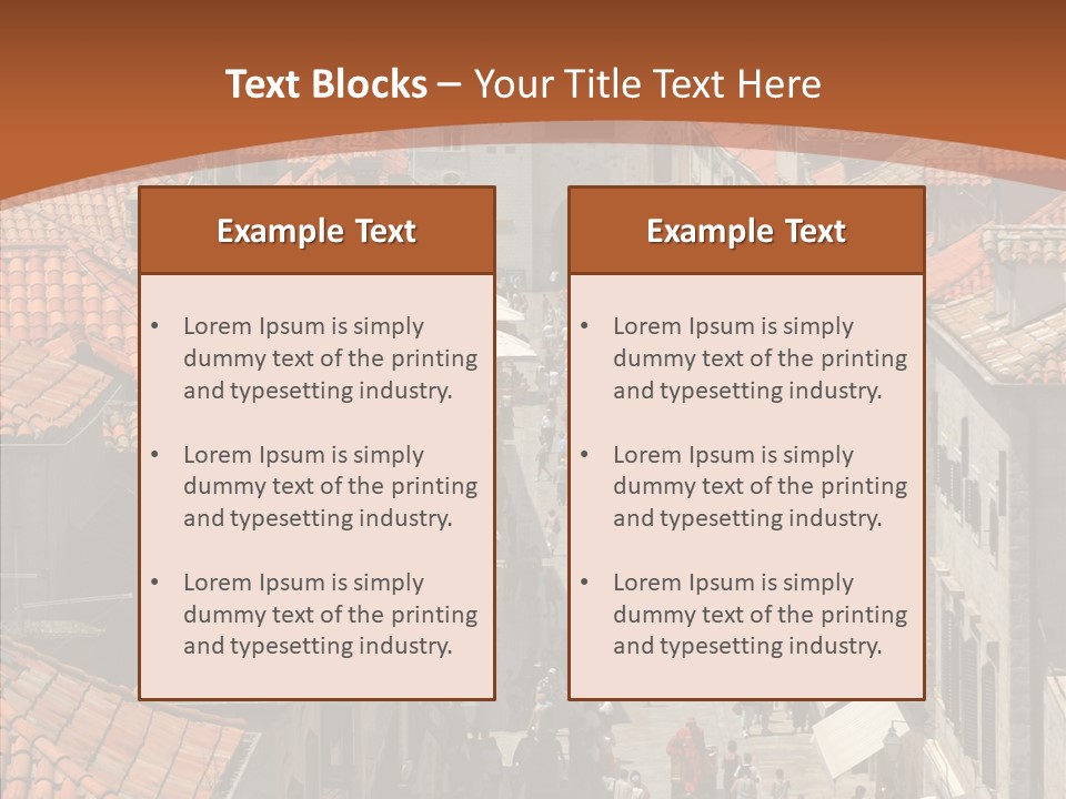 Fortified Peninsula Architecture PowerPoint Template