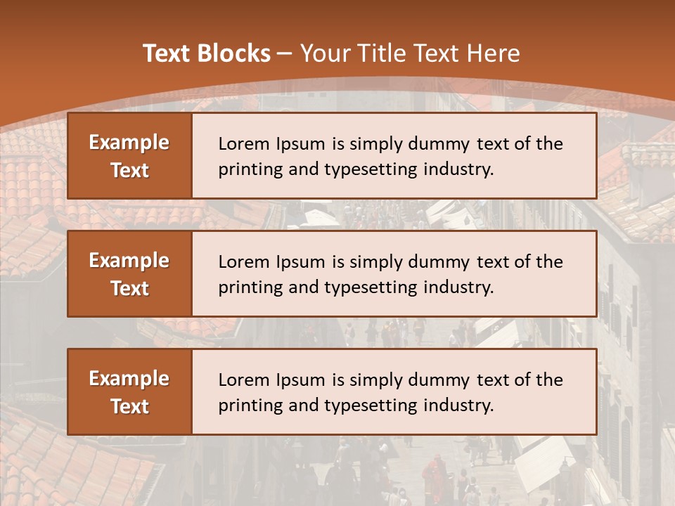 Fortified Peninsula Architecture PowerPoint Template