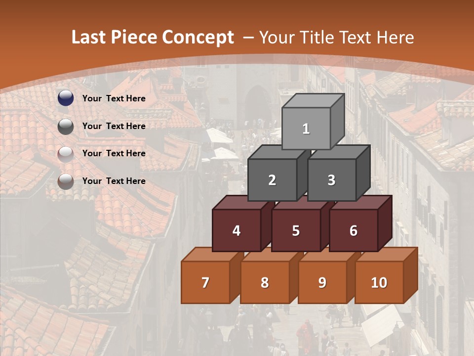 Fortified Peninsula Architecture PowerPoint Template