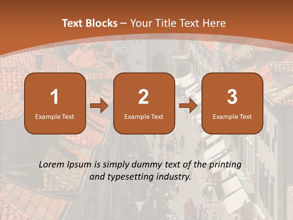 Fortified Peninsula Architecture PowerPoint Template