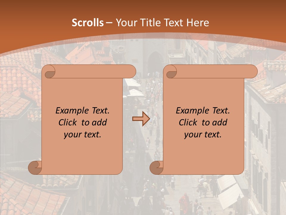 Fortified Peninsula Architecture PowerPoint Template