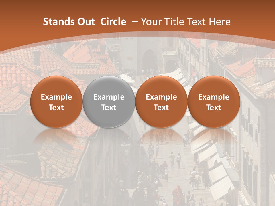 Fortified Peninsula Architecture PowerPoint Template