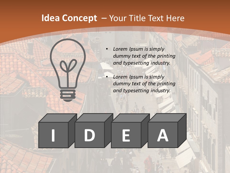 Fortified Peninsula Architecture PowerPoint Template