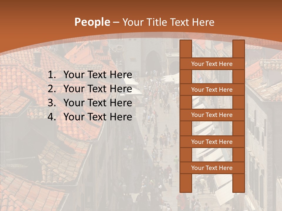 Fortified Peninsula Architecture PowerPoint Template