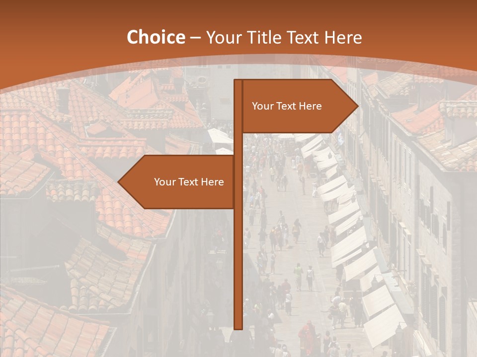 Fortified Peninsula Architecture PowerPoint Template