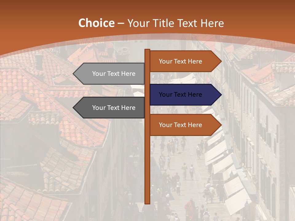Fortified Peninsula Architecture PowerPoint Template