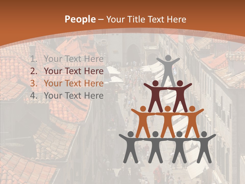 Fortified Peninsula Architecture PowerPoint Template