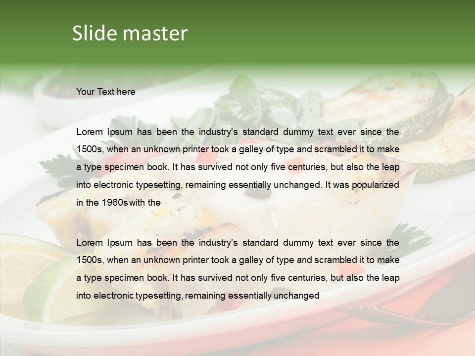 Garnish Fine Food PowerPoint Template