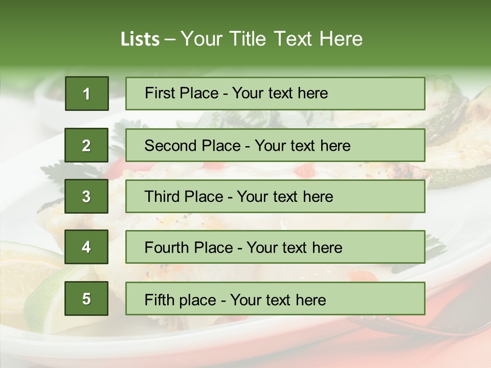 Garnish Fine Food PowerPoint Template