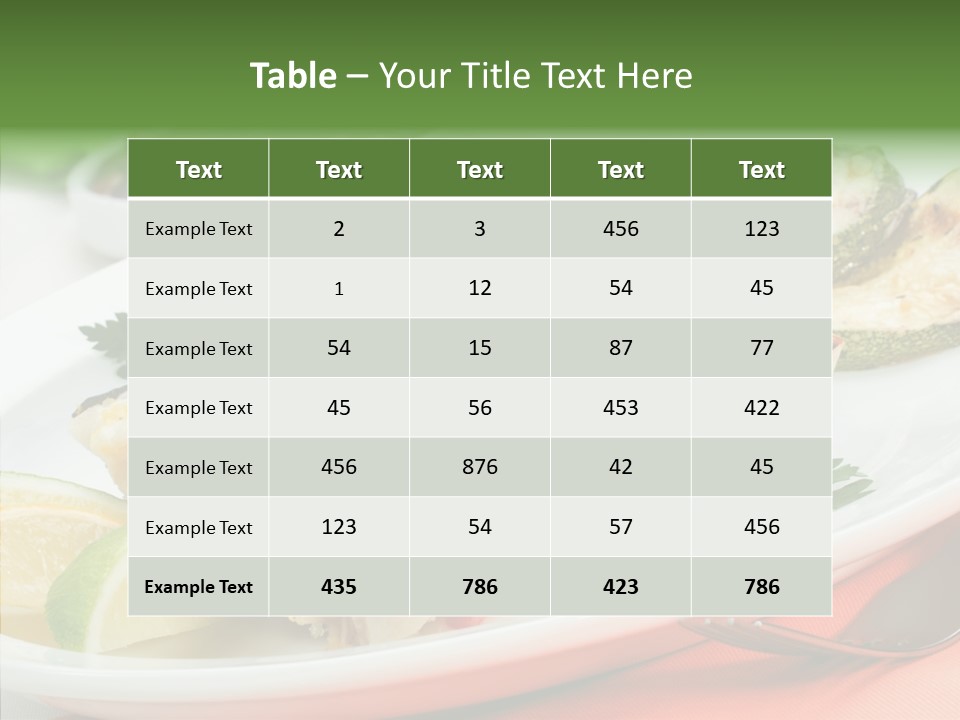 Garnish Fine Food PowerPoint Template