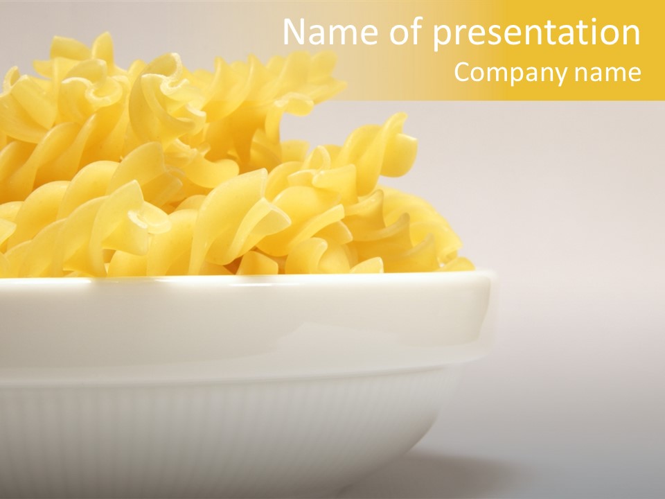 Yellow Cooking Heap PowerPoint Template