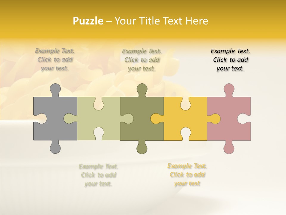 Yellow Cooking Heap PowerPoint Template