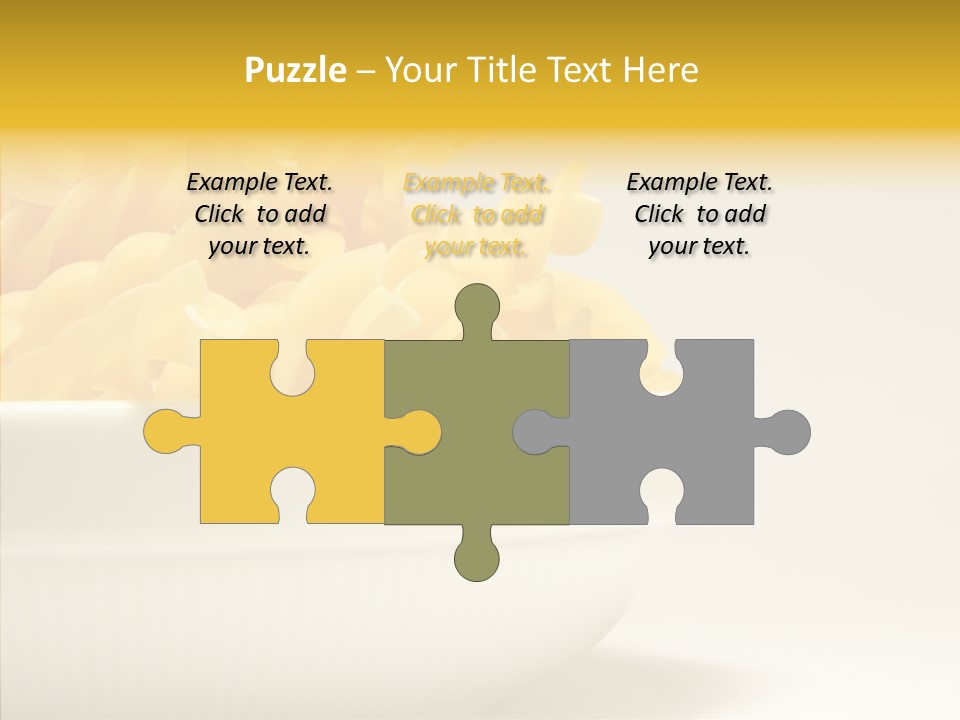 Yellow Cooking Heap PowerPoint Template