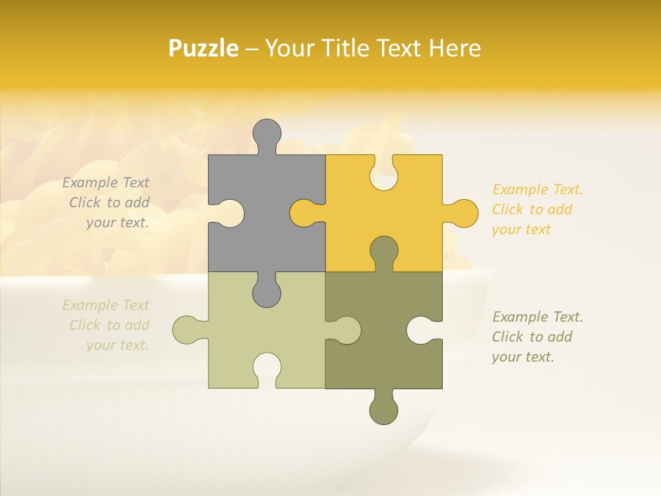 Yellow Cooking Heap PowerPoint Template