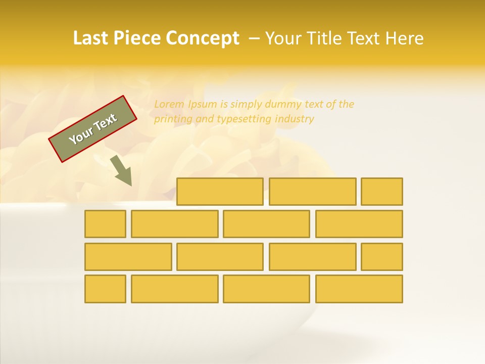 Yellow Cooking Heap PowerPoint Template