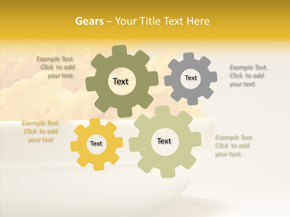 Yellow Cooking Heap PowerPoint Template