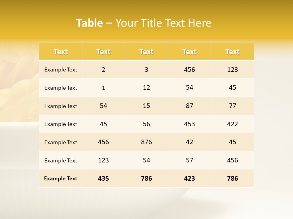 Yellow Cooking Heap PowerPoint Template
