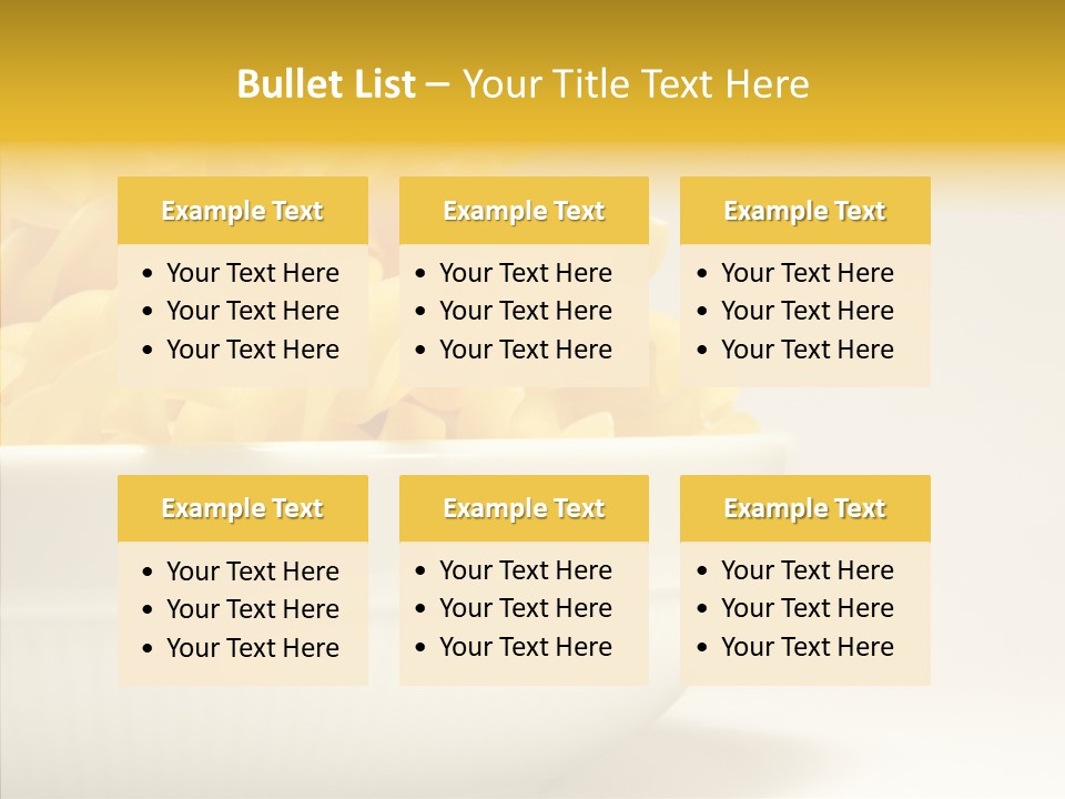 Yellow Cooking Heap PowerPoint Template