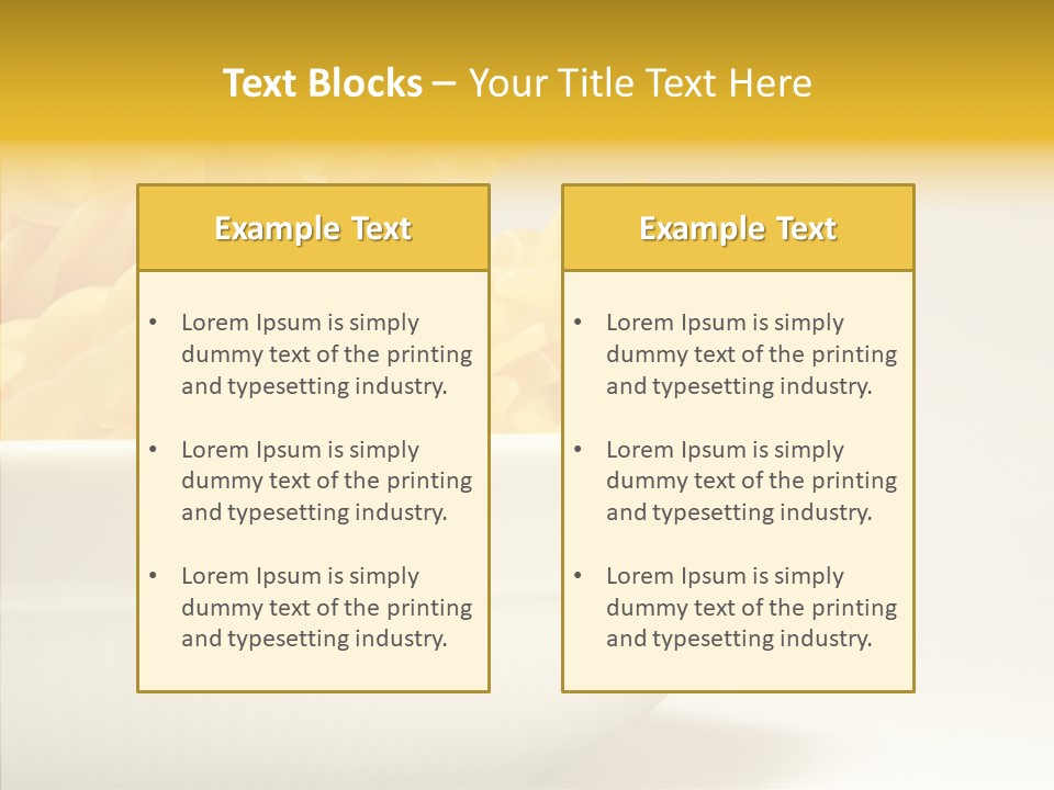 Yellow Cooking Heap PowerPoint Template