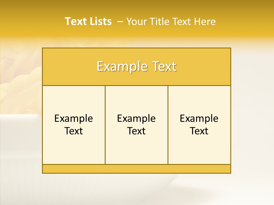 Yellow Cooking Heap PowerPoint Template