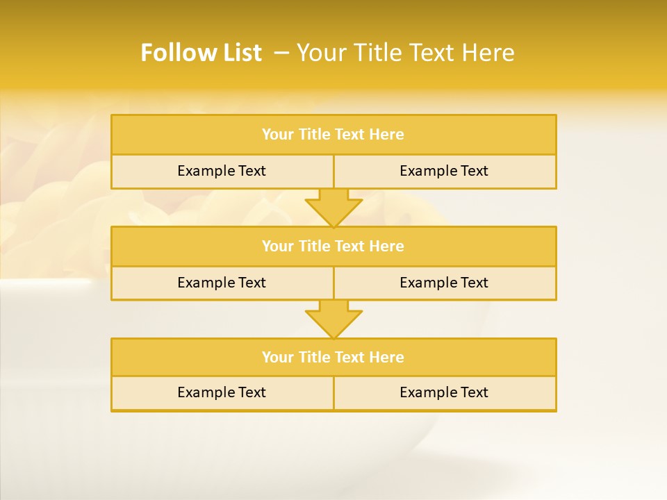 Yellow Cooking Heap PowerPoint Template