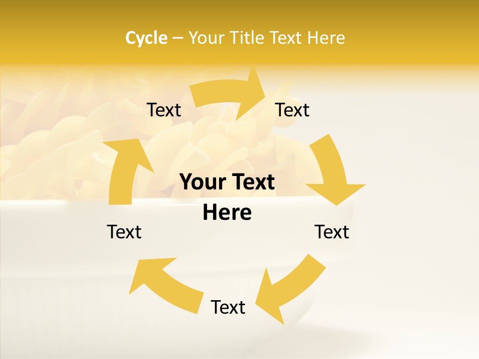 Yellow Cooking Heap PowerPoint Template