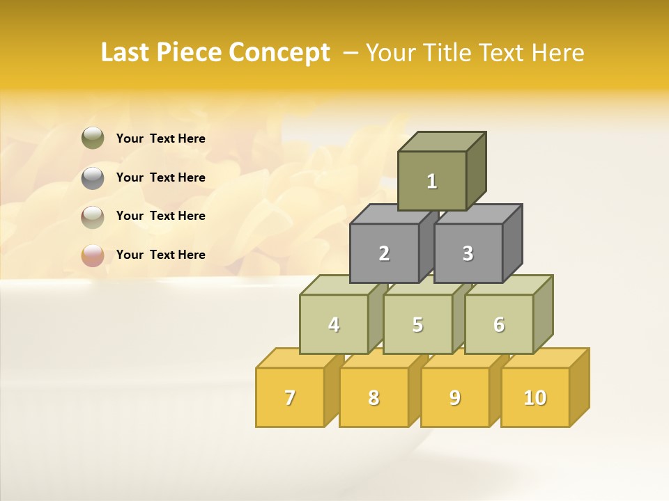 Yellow Cooking Heap PowerPoint Template