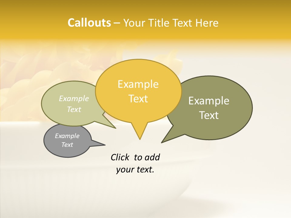 Yellow Cooking Heap PowerPoint Template
