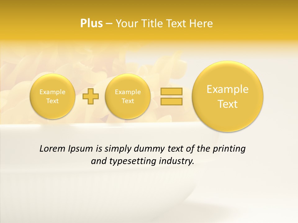 Yellow Cooking Heap PowerPoint Template