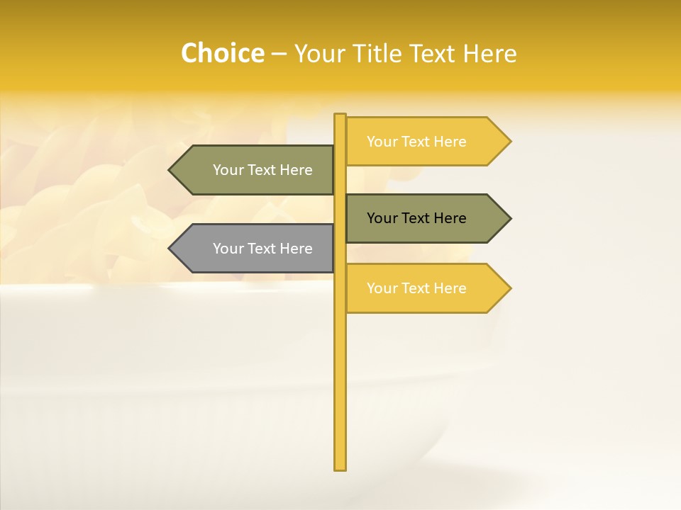 Yellow Cooking Heap PowerPoint Template