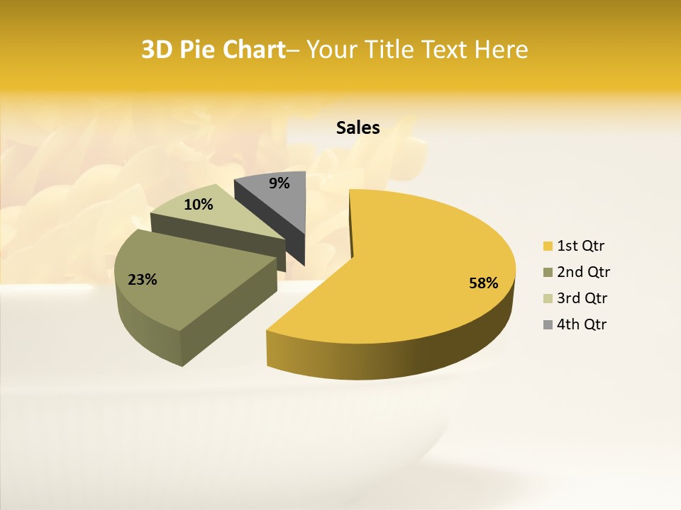 Yellow Cooking Heap PowerPoint Template