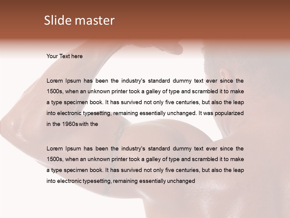 Naked Sport Ripped PowerPoint Template