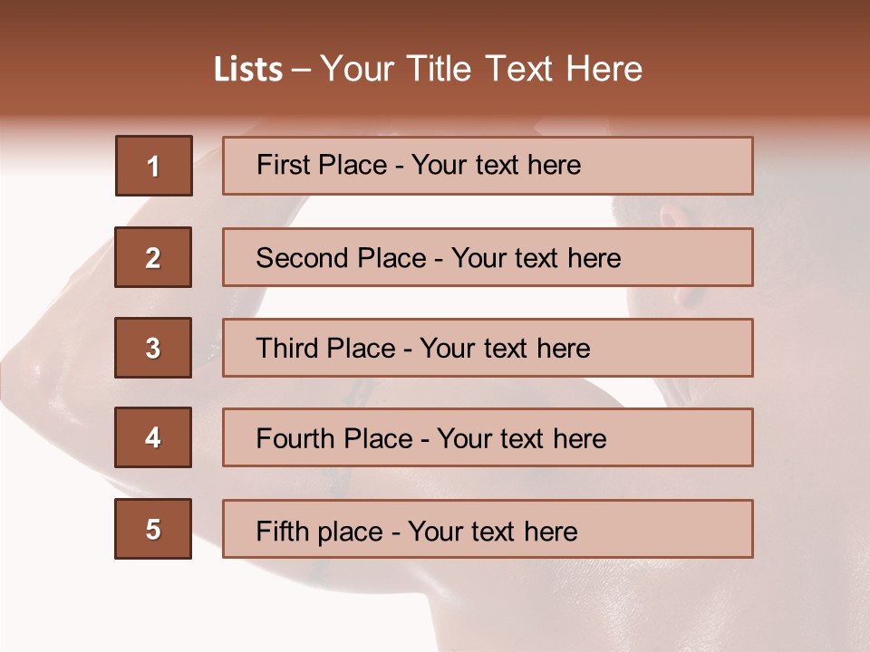Naked Sport Ripped PowerPoint Template