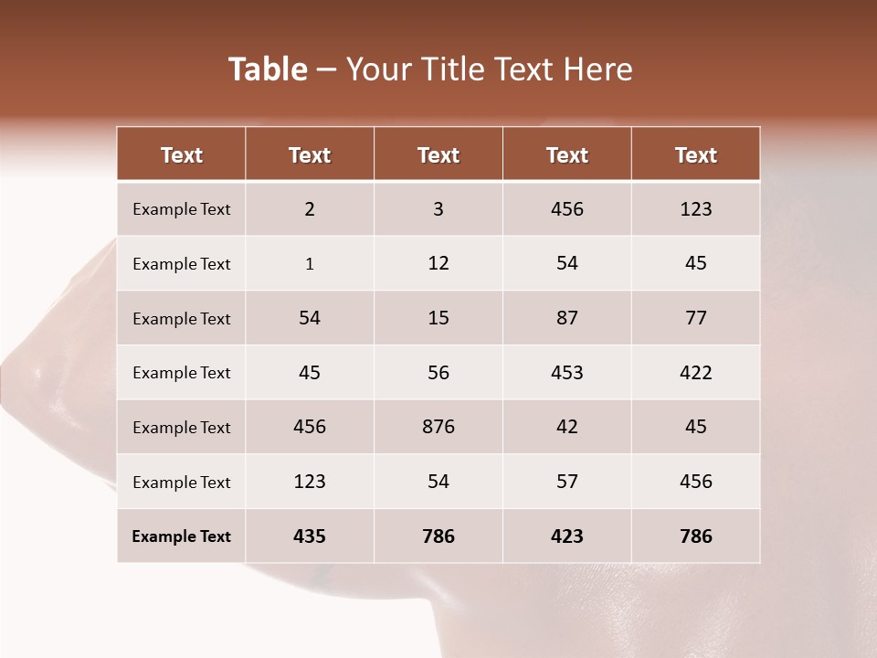 Naked Sport Ripped PowerPoint Template