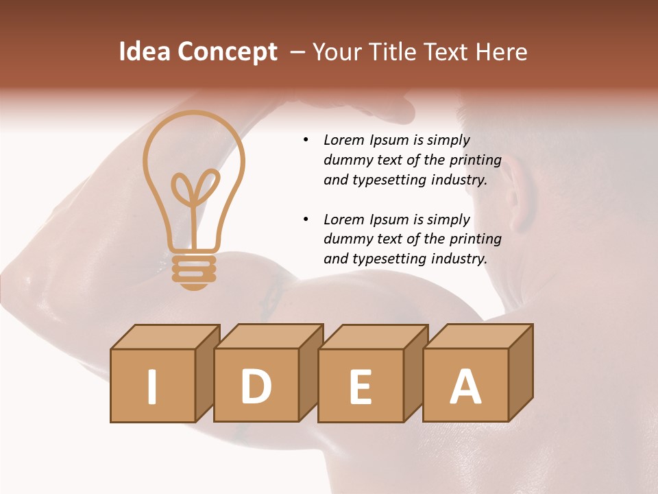 Naked Sport Ripped PowerPoint Template