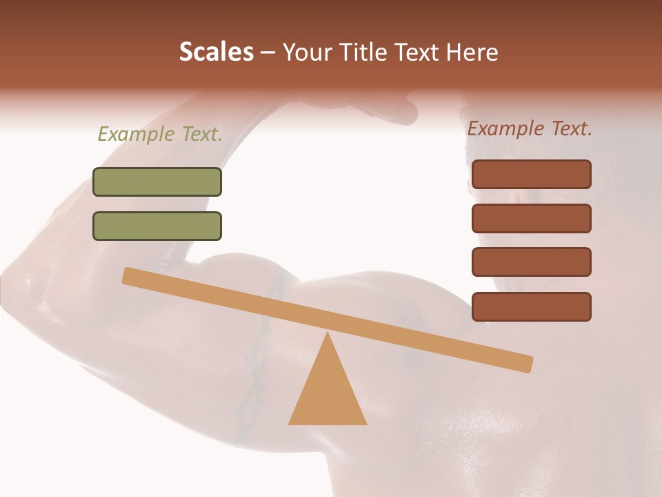 Naked Sport Ripped PowerPoint Template