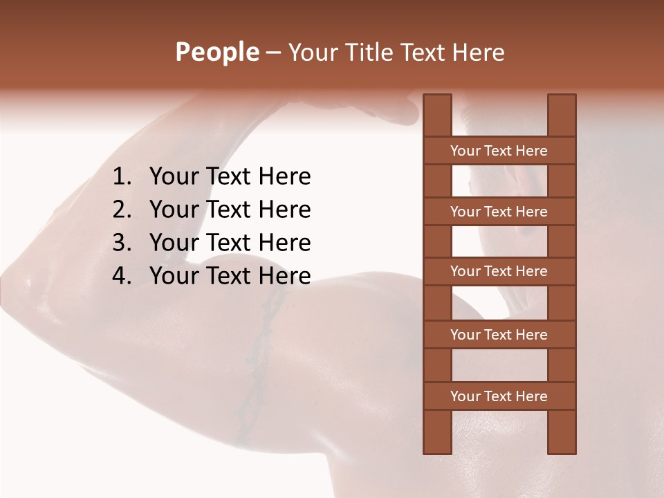 Naked Sport Ripped PowerPoint Template