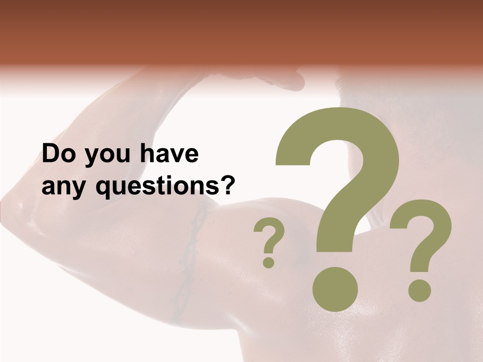 Naked Sport Ripped PowerPoint Template