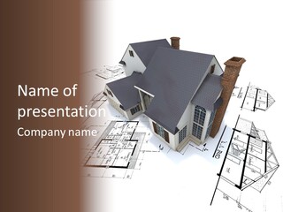 Residential Roof Estate PowerPoint Template
