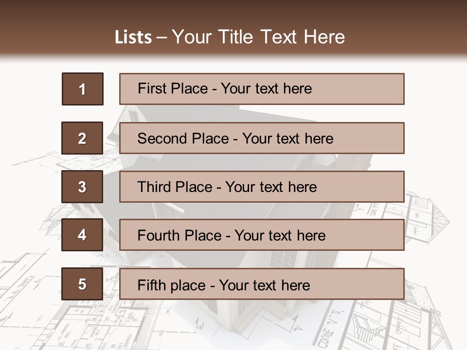 Residential Roof Estate PowerPoint Template
